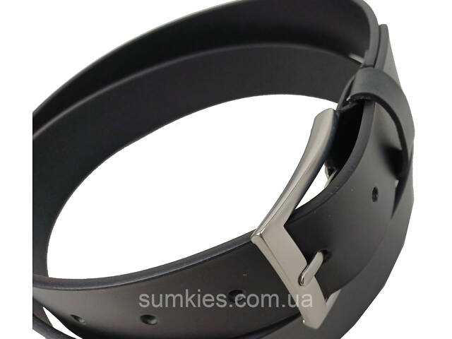 Чоловічий шкіряний ремінь UP2 Fashion, Німеччина чорний - Фото 5