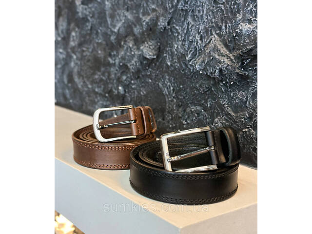 Чоловічий шкіряний ремінь - Фото 4
