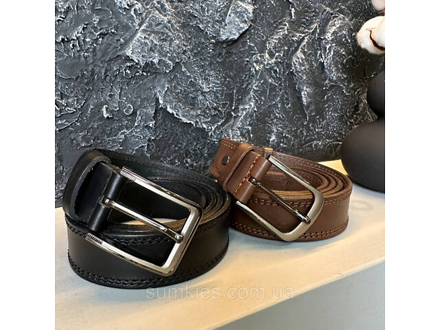 Чоловічий шкіряний ремінь - Фото 7