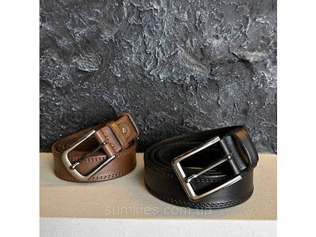 Чоловічий шкіряний ремінь - Фото 8