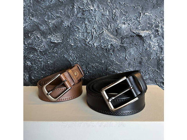 Чоловічий шкіряний ремінь - Фото 10