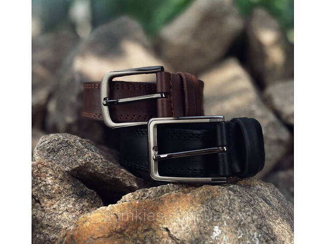 Чоловічий шкіряний ремінь - Фото 1