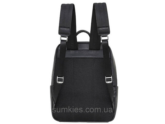 Чоловічий шкіряний рюкзак для поїздок та прогулянок 30х40х17, сумка на спину в офіс Tiding Bag 75362 чорна - Фото 7