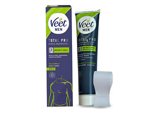 Мужской крем для депиляции волос на теле 200 мл. Veet men Total Pro Crema Depilatoria