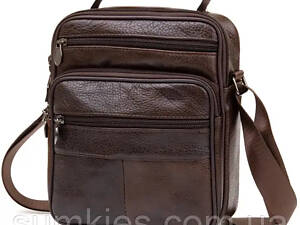 Чоловічий месенджер на одне відділення Vintage 20456 Коричневий
