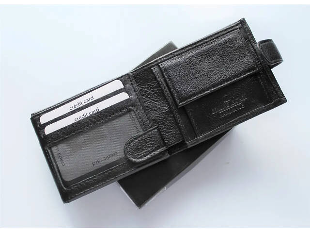 Мужской подарочный набор часов, кожаный ремень и кошелек black/silver - Фото 4