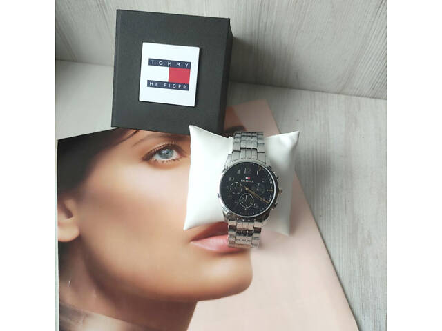 Мужской подарочный набор часов, кожаный ремень и кошелек black/silver - Фото 7