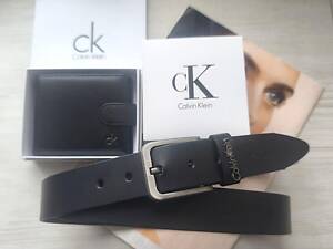 Мужской подарочный набор кошелек с зажимом и ремень Calvin Klein