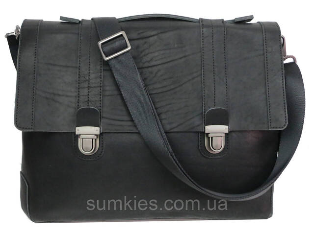 Чоловічий портфель Mykhail Ikhtyar чорний - Фото 2