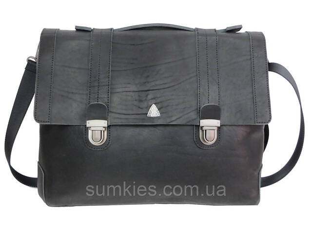 Чоловічий портфель Mykhail Ikhtyar чорний - Фото 3