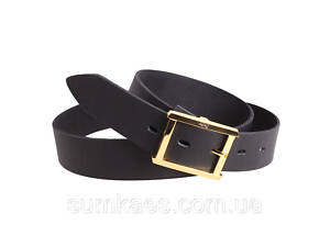 Чоловічий ремінь з натуральної шкіри під джинси 24-1993 чорний