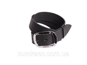 Чоловічий ремінь з натуральної шкіри під джинси 46-1993 чорний