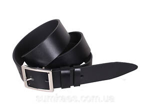 Чоловічий ремінь з натуральної шкіри під джинси LL29-193 Чорний