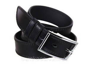 Чоловічий ремінь з натуральної шкіри під джинси OC1212-24 Чорний