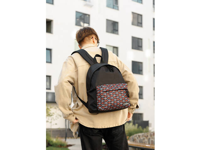 Чоловічий рюкзак Sambag Active тканевий з принтом 'ornament' - Фото 1