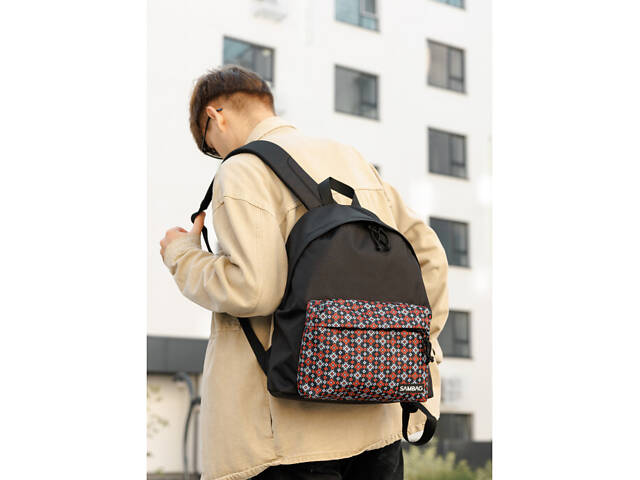 Чоловічий рюкзак Sambag Active тканевий з принтом 'ornament' - Фото 2