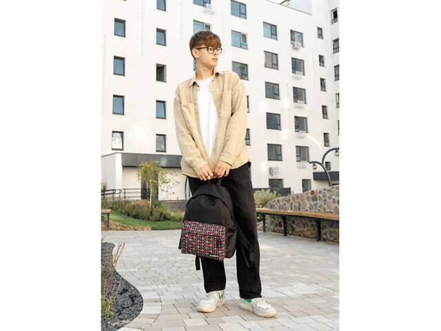 Чоловічий рюкзак Sambag Active тканевий з принтом 'ornament' - Фото 3