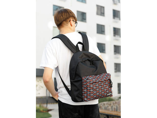 Чоловічий рюкзак Sambag Active тканевий з принтом 'ornament' - Фото 8