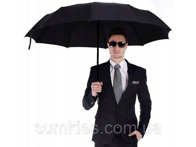 Мужской зонт автомат Malatec черный - Фото 1