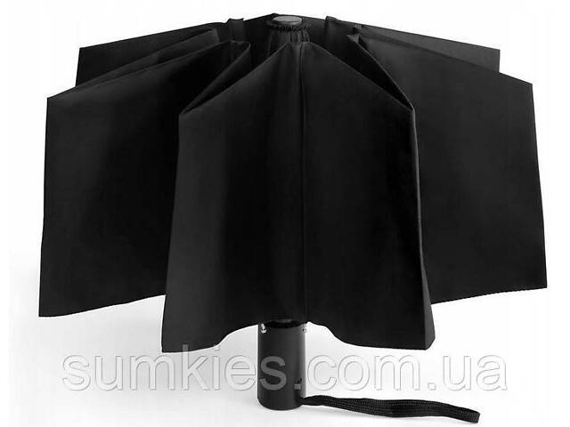 Мужской зонт автомат Malatec черный - Фото 5