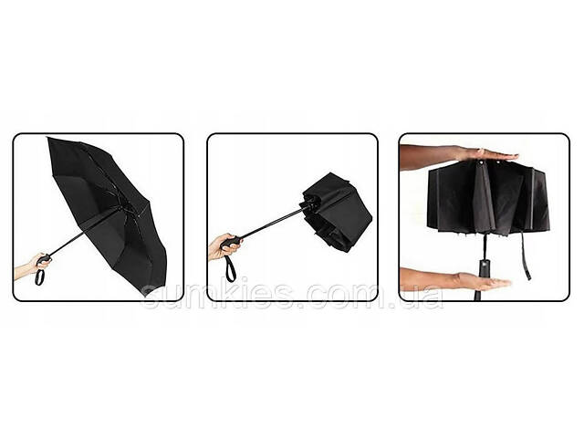 Мужской зонт автомат Malatec черный - Фото 6