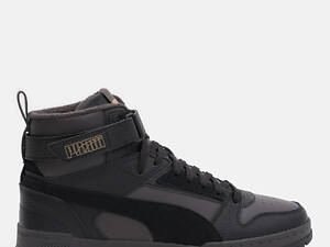 Чоловічі Черевики Puma Rbd Game Wtr Flat Dark Gray-Puma Black-Puma Gold Чорний 44.5 (7d38760407 44.5)