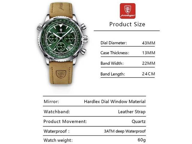 Мужские наручные часы Poedagar Avalon Limited - Фото 9