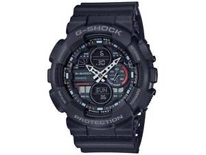 Мужские наручные часы противоударные Casio G-Shock GA-140-1A1ER Оригинал Япония с полимерным ремешком