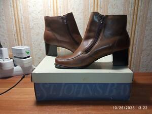 Эксклюзивные Новые Кожаные Полуботинки / Ankle Boots St. John's Bay Размер 8M US / 38 - 38,5 UA / 25 см из США