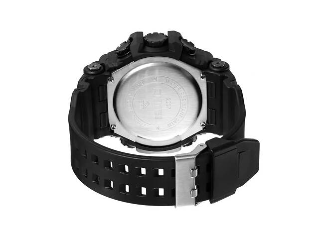 Мужские спортивные часы Skmei 2037 с компасом (Черные) - Фото 4