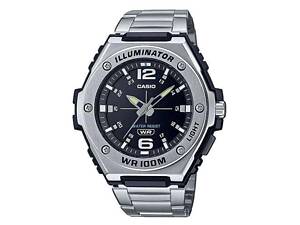 Чоловічі сталеві наручний годинник Casio оригінал Японія Collection MWA-100HD-1AVEF зі сталевим браслетом