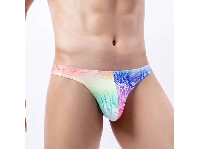 Чоловічі стрінги яскравого забарвлення - Фото 1