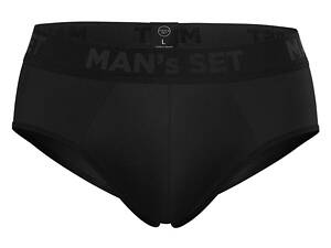 Чоловічі труси бриф MAN's SET Anatomic Briefs 2.0 Black Series Micromodal M Чорний