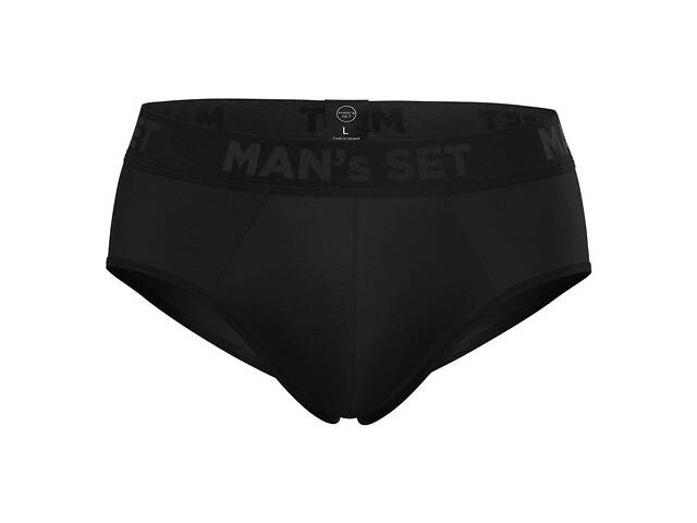 Чоловічі труси бриф MAN's SET Anatomic Briefs 2.0 Black Series Micromodal M Чорний - Фото 1