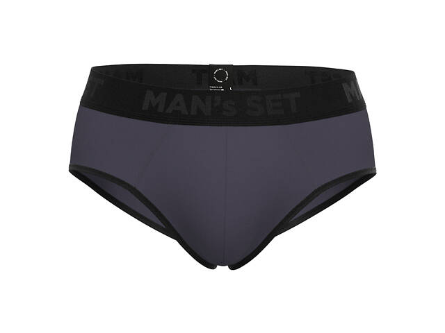 Чоловічі труси бриф MAN's SET Anatomic Briefs 2.0 Black Series Micromodal 2XL Графітовий - Фото 1