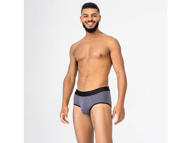 Чоловічі труси бриф MAN's SET Anatomic Briefs 2.0 Black Series Micromodal 2XL Графітовий - Фото 2