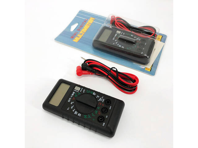 Мультиметр DT-182 (100), мультиметр тестер вольтметр, мультиметр для автомобиля, тестер для электрика - Фото 1