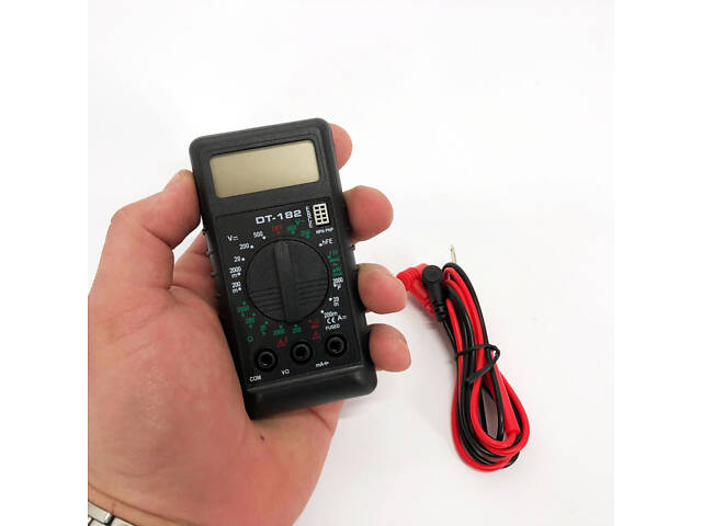 Мультиметр DT-182 (100), мультиметр тестер вольтметр, мультиметр для автомобиля, тестер для электрика - Фото 5