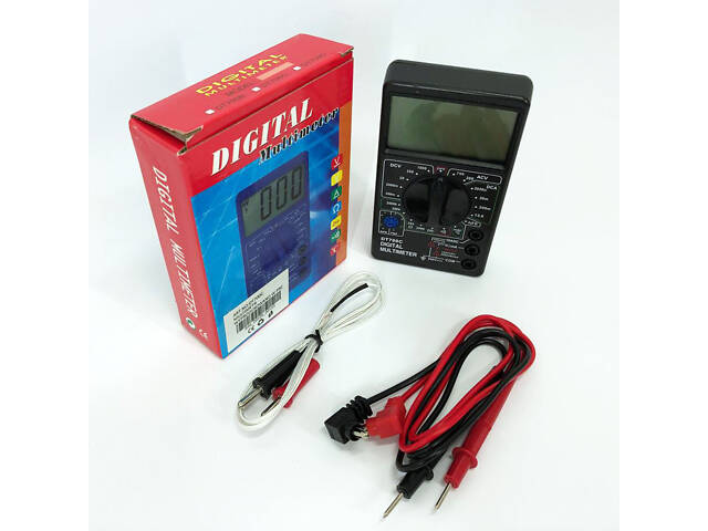 Мультиметр тестер цифровой DT 700C со звуком и термометром, мультиметр для автомобиля, для дома - Фото 4