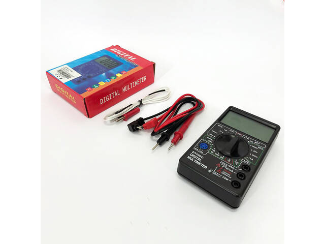 Мультиметр тестер цифровой DT 700C со звуком и термометром, мультиметр для автомобиля, для дома - Фото 5