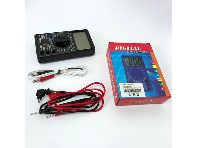 Мультиметр тестер цифровой DT 700C со звуком и термометром, мультиметр для автомобиля, для дома - Фото 14