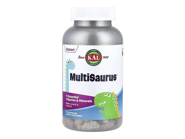 MultiSaurus - 180 chewables Berry Grape Orange - Фото 1