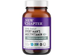 Мультивитаминный комплекс для мужчин 40 +, One Daily Multi, New Chapter, 1 в день, 24 таблетки
