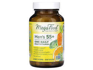 Мультивитаминный комплекс для мужчин 55+, Men Over Multivitamin & Mineral, MegaFood, 1 в день, 60 таблеток