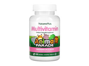 Мультивитамины для детей Nature's Plus Animal Parade 180 таблеток, Watermelon