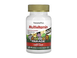 Мультивитамины для детей Nature's Plus Animal Parade Gold 60 таблеток, Cherry