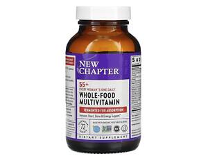 Мультивитамины для женщин 55+, One Daily Multi, New Chapter, 1 в день, 72 таблетки
