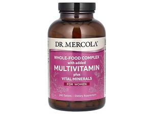 Мультивитамины для женщин, Multivitamin Plus Vital Minerals, Dr. Mercola, 240 таблеток
