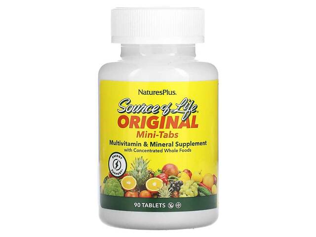 Мультивитамины и минералы, Multi-Vitamin & Mineral, Nature's Plus, Source of Life, 90 мини таблеток - Фото NaN Мультивитамины и минералы, Multi-Vitamin & Mineral, Nature's Plus, Source of Life, 90 мини таблеток - Фото NaN