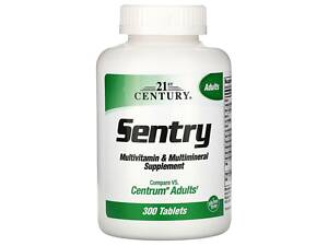 Мультивитамины и минералы Sentry, (Multivitamin Multimineral), 21st Century, для взрослых, 300 таблеток